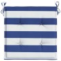 Garden chair cushions 2 pcs blue and white striped fabric 40x40x3cm by vidaXL, Cushions for chairs and sofas - Ref: Foro24-36...