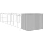 Dog kennel, galvanized steel light gray corral 214x865x181cm by vidaXL, Dog kennels - Ref: Foro24-3189128, Price: 743,99 €, D...