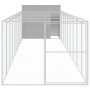 Light gray galvanized steel corral doghouse 214x1069x181cm by vidaXL, Dog kennels - Ref: Foro24-3189129, Price: 878,10 €, Dis...