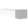 Light gray galvanized steel corral doghouse 214x1069x181cm by vidaXL, Dog kennels - Ref: Foro24-3189141, Price: 860,84 €, Dis...