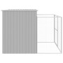 Doghouse corral light gray galvanized steel 214x253x181cm by vidaXL, Dog kennels - Ref: Foro24-3189125, Price: 396,89 €, Disc...