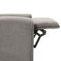 Sillón reclinable de tela gris taupe de vidaXL, Sillones - Ref: Foro24-342285, Precio: 171,57 €, Descuento: %