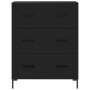 Aparador alto madera contrachapada negro 69,5x34x180 cm de vidaXL, Aparadores - Ref: Foro24-3189382, Precio: 167,99 €, Descue...