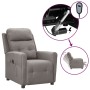 Taupe gray fabric electric recliner by vidaXL, Armchairs - Ref: Foro24-3098909, Price: 215,42 €, Discount: %