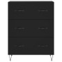 Aparador alto madera contrachapada negro 69,5x34x180 cm de vidaXL, Aparadores - Ref: Foro24-3189374, Precio: 162,99 €, Descue...