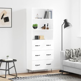 High glossy white plywood sideboard 69.5x34x180 cm by vidaXL, Sideboards - Ref: Foro24-3189375, Price: 146,74 €, Discount: %