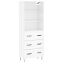 High glossy white plywood sideboard 69.5x34x180 cm by vidaXL, Sideboards - Ref: Foro24-3189375, Price: 146,99 €, Discount: %