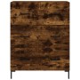 Aparador alto madera contrachapada roble ahumado 69,5x34x180 cm de vidaXL, Aparadores - Ref: Foro24-3189386, Precio: 154,57 €...