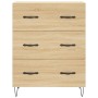 Tall plywood oak-colored highboard 69.5x34x180 cm by vidaXL, Sideboards - Ref: Foro24-3189376, Price: 155,70 €, Discount: %