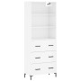 High glossy white plywood sideboard 69.5x34x180 cm by vidaXL, Sideboards - Ref: Foro24-3189383, Price: 153,84 €, Discount: %