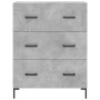 Aparador alto madera contrachapada gris hormigón 69,5x34x180 cm de vidaXL, Aparadores - Ref: Foro24-3189385, Precio: 153,44 €...