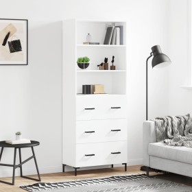 Tall white plywood sideboard 69.5x34x180 cm by vidaXL, Sideboards - Ref: Foro24-3189381, Price: 164,14 €, Discount: %