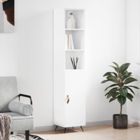 High glossy white plywood sideboard 34.5x34x180 cm by vidaXL, Sideboards - Ref: Foro24-3189607, Price: 96,27 €, Discount: %