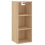 Aparador de madera contrachapada roble Sonoma 34,5x34x180 cm de vidaXL, Aparadores - Ref: Foro24-3189608, Precio: 97,18 €, De...