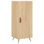 Aparador de madera contrachapada roble Sonoma 34,5x34x180 cm de vidaXL, Aparadores - Ref: Foro24-3189608, Precio: 97,18 €, De...