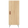 Aparador de madera contrachapada roble Sonoma 34,5x34x180 cm de vidaXL, Aparadores - Ref: Foro24-3189608, Precio: 97,18 €, De...