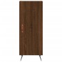 Aparador alto madera contrachapada roble marrón 34,5x34x180 cm de vidaXL, Aparadores - Ref: Foro24-3189612, Precio: 90,53 €, ...