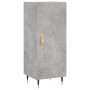 Aparador de madera contrachapada gris hormigón 34,5x34x180 cm de vidaXL, Aparadores - Ref: Foro24-3189617, Precio: 98,20 €, D...