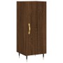 Aparador alto madera contrachapada roble marrón 34,5x34x180 cm de vidaXL, Aparadores - Ref: Foro24-3189620, Precio: 90,17 €, ...