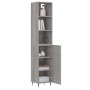 Aparador alto madera contrachapada gris Sonoma 34,5x34x180 cm de vidaXL, Aparadores - Ref: Foro24-3189619, Precio: 94,33 €, D...