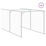 Dog kennel with light gray galvanized steel roof 117x813x123cm by vidaXL, Dog kennels - Ref: Foro24-3189066, Price: 473,34 €,...