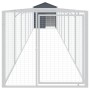 Dog house with gray galvanized steel roof 117x813x123 cm by vidaXL, Dog kennels - Ref: Foro24-3189061, Price: 397,53 €, Disco...