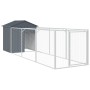 Dog house with gray galvanized steel roof 117x405x123 cm by vidaXL, Dog kennels - Ref: Foro24-3189059, Price: 264,22 €, Disco...