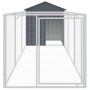 Dog house with gray galvanized steel roof 117x405x123 cm by vidaXL, Dog kennels - Ref: Foro24-3189059, Price: 264,22 €, Disco...