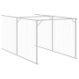 Hundehütte mit Corral grau verzinktem Stahl 110x609x110 cm von vidaXL, Hundehütten - Ref: Foro24-3189080, Preis: 305,45 €, Ra...