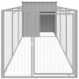 Caseta perros corral acero galvanizado gris claro 110x405x110cm de vidaXL, Casetas para perros - Ref: Foro24-3189084, Precio:...