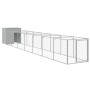 Caseta perros corral acero galvanizado gris claro 110x813x110cm de vidaXL, Casetas para perros - Ref: Foro24-3189086, Precio:...