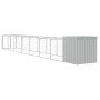 Caseta perros corral acero galvanizado gris claro 110x813x110cm de vidaXL, Casetas para perros - Ref: Foro24-3189086, Precio:...