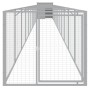 Doghouse corral light gray galvanized steel 110x1221x110cm by vidaXL, Dog kennels - Ref: Foro24-3189088, Price: 479,20 €, Dis...