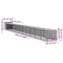 Doghouse corral light gray galvanized steel 110x1221x110cm by vidaXL, Dog kennels - Ref: Foro24-3189088, Price: 477,95 €, Dis...