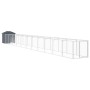 Dog house with gray galvanized steel roof 117x1221x123 cm by vidaXL, Dog kennels - Ref: Foro24-3189063, Price: 485,17 €, Disc...