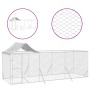 Outdoor dog kennel with galvanized silver steel roof 6x2x2.5 m by vidaXL, Dog kennels and fences - Ref: Foro24-3190467, Price...