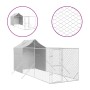 Perrera de exterior con toldo acero galvanizado plata 2x6x2,5 m de vidaXL, Casetas y cercados para perros - Ref: Foro24-31904...