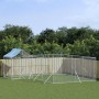 Perrera de exterior con techo acero galvanizado plata 6x6x2,5 m de vidaXL, Casetas y cercados para perros - Ref: Foro24-31904...