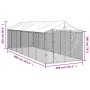 Outdoor dog kennel with silver galvanized steel roof 3x9x2.5 m by vidaXL, Dog kennels and fences - Ref: Foro24-3190490, Price...