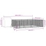 Perrera de exterior con techo acero galvanizado plata 6x6x2,5 m de vidaXL, Casetas y cercados para perros - Ref: Foro24-31904...