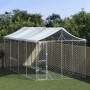 Outdoor kennel with silver galvanized steel awning 3x6x2.5 m by vidaXL, Dog kennels and fences - Ref: Foro24-3190488, Price: ...