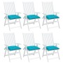 Chair cushions 6 pcs Turquoise Oxford fabric 50x50x7 cm by vidaXL, Cushions for chairs and sofas - Ref: Foro24-361563, Price:...