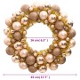 Rose gold polystyrene Christmas wreath 45 cm by vidaXL, Festive decorations - Ref: Foro24-356123, Price: 39,51 €, Discount: %