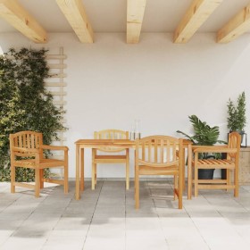 5-piece garden dining set solid teak wood by vidaXL, Garden sets - Ref: Foro24-3157931, Price: 605,07 €, Discount: %