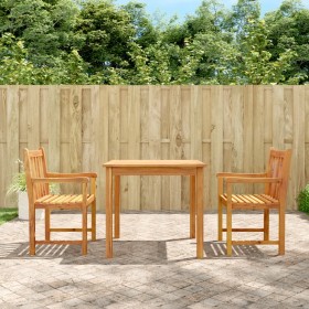 3-piece solid acacia wood garden dining set by vidaXL, Garden sets - Ref: Foro24-3206275, Price: 288,54 €, Discount: %