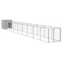 Caseta perro corral acero galvanizado gris claro 110x1017x110cm de vidaXL, Casetas para perros - Ref: Foro24-3189087, Precio:...