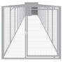 Dog kennel made of light gray galvanized steel fence 110x1017x110cm by vidaXL, Dog kennels - Ref: Foro24-3189087, Price: 413,...