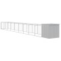 Caseta perro corral acero galvanizado gris claro 110x1017x110cm de vidaXL, Casetas para perros - Ref: Foro24-3189087, Precio:...