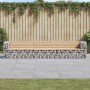 Gabion design garden bench solid pine wood 347x71x65.5 cm by vidaXL, garden benches - Ref: Foro24-3196254, Price: 479,43 €, D...