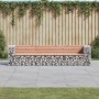 Gabion design garden bench Douglas fir wood 287x71x65.5cm by vidaXL, garden benches - Ref: Foro24-3196252, Price: 386,20 €, D...